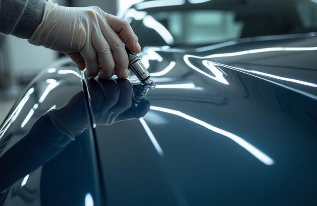 Applying advanced coating to car paint surface